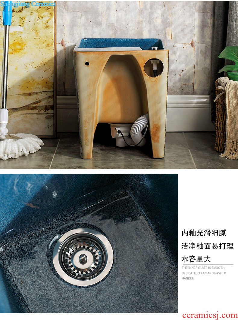 Package mail crouchs implement ceramic art Public bathroom squat urinal Crouch hole to squat toilet deodorization stool ceramics