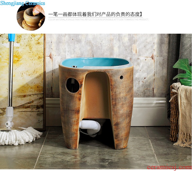 Vertical column column type lavatory body ceramic lavabo toilet basin basin wash gargle floor type household