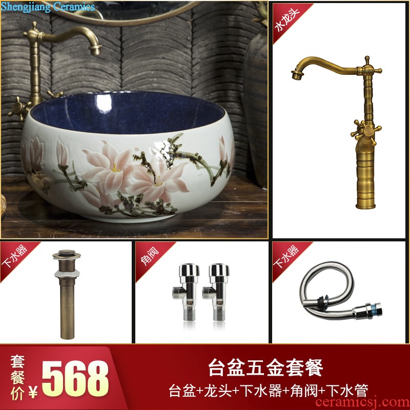 Koh larn, qi stage basin sink lavatory ceramic european-style bathroom art basin of the basin that wash a face