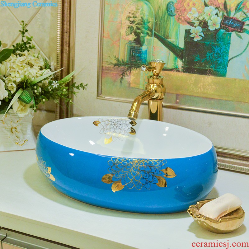 Ranging, neat square ceramic art basin stage basin of restoring ancient ways of household toilet lavabo ou wash basin