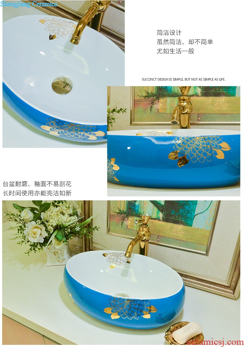 Ranging, neat square ceramic art basin stage basin of restoring ancient ways of household toilet lavabo ou wash basin