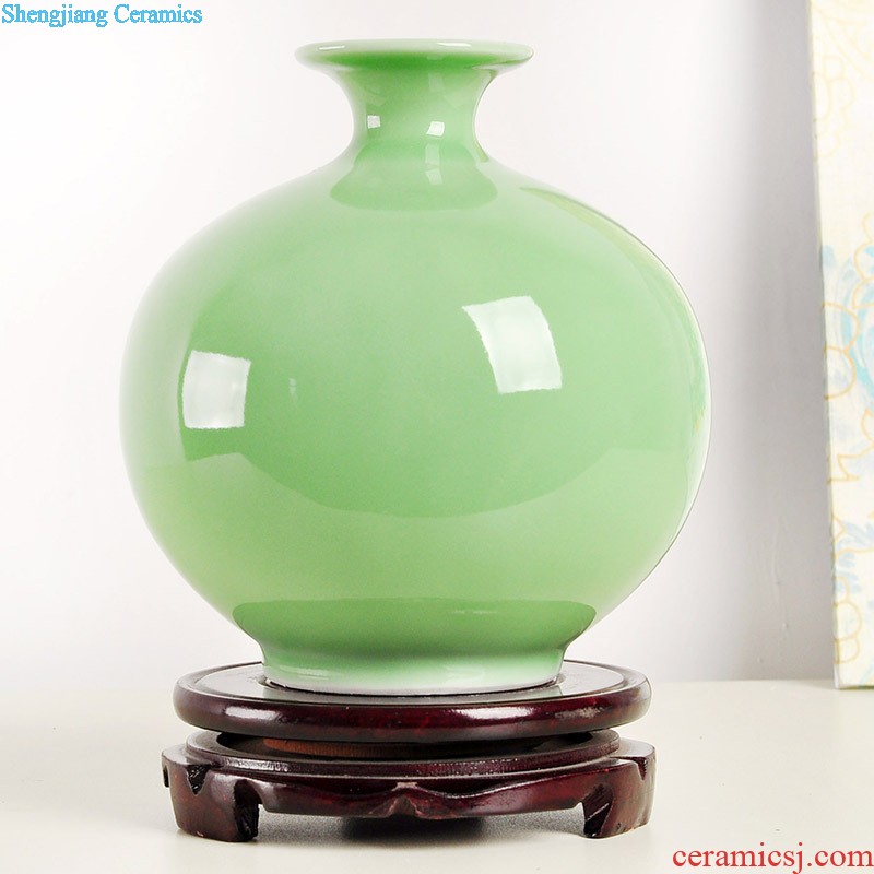 Ikea wine cabinet decoration vase furnishing articles jingdezhen sitting room of contemporary and contracted flower arranging lily creative decoration ceramics