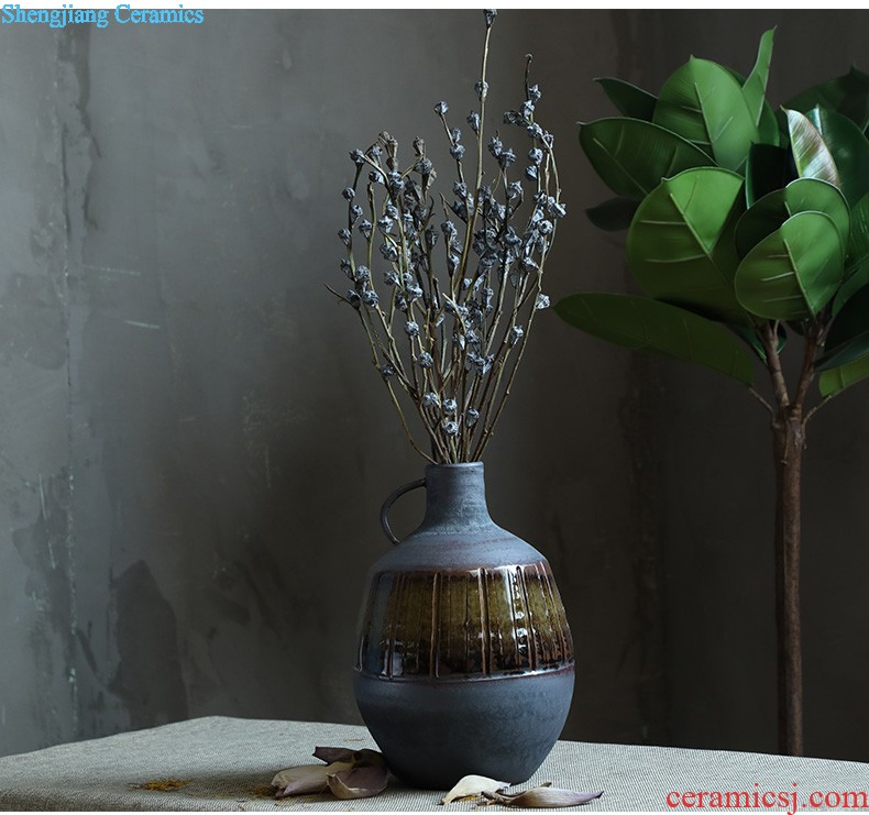 Jingdezhen ceramic vase furnishing articles sitting room porch hand-painted vases contracted household adornment style floor vase