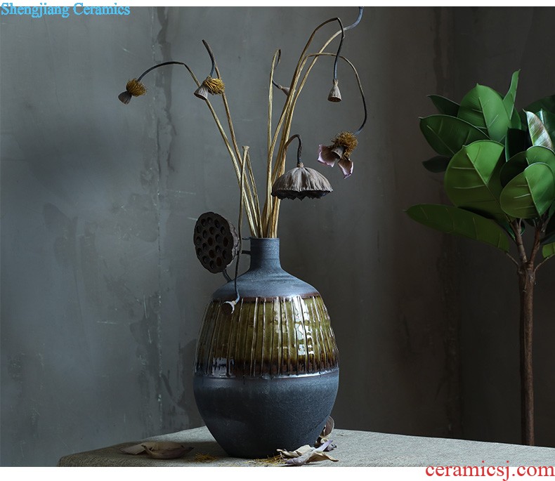 Jingdezhen ceramic vase furnishing articles sitting room porch hand-painted vases contracted household adornment style floor vase