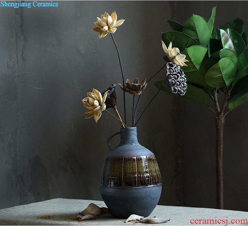 Jingdezhen ceramic vase furnishing articles sitting room porch hand-painted vases contracted household adornment style floor vase