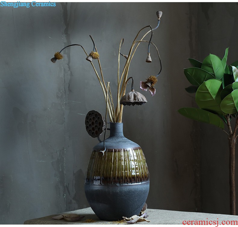 Jingdezhen ceramic vase furnishing articles sitting room porch hand-painted vases contracted household adornment style floor vase