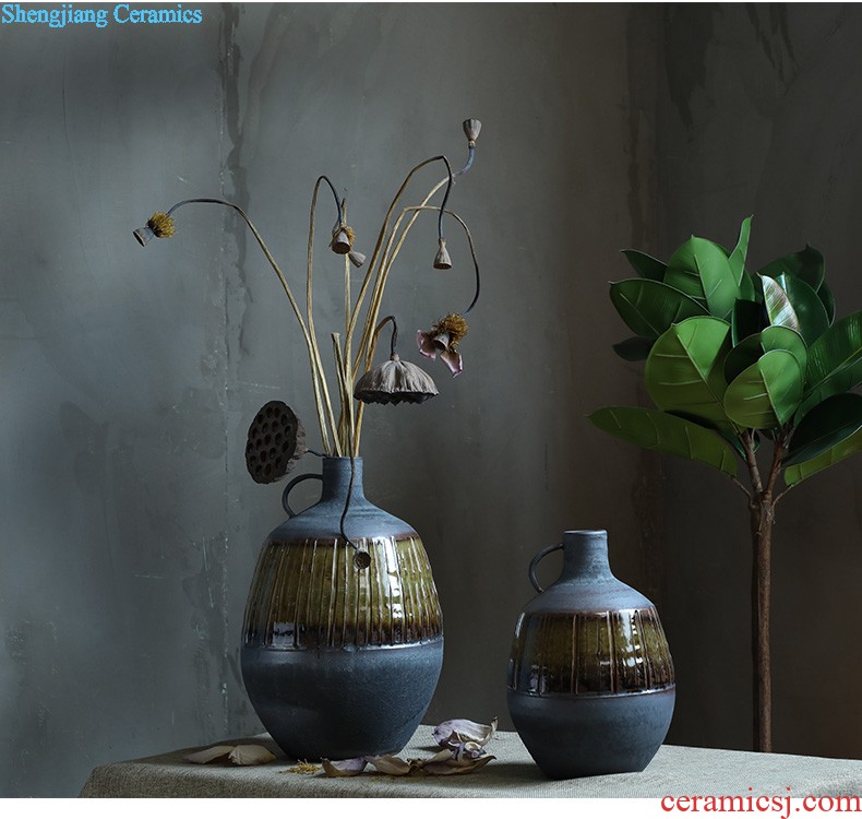 Jingdezhen ceramic vase furnishing articles sitting room porch hand-painted vases contracted household adornment style floor vase