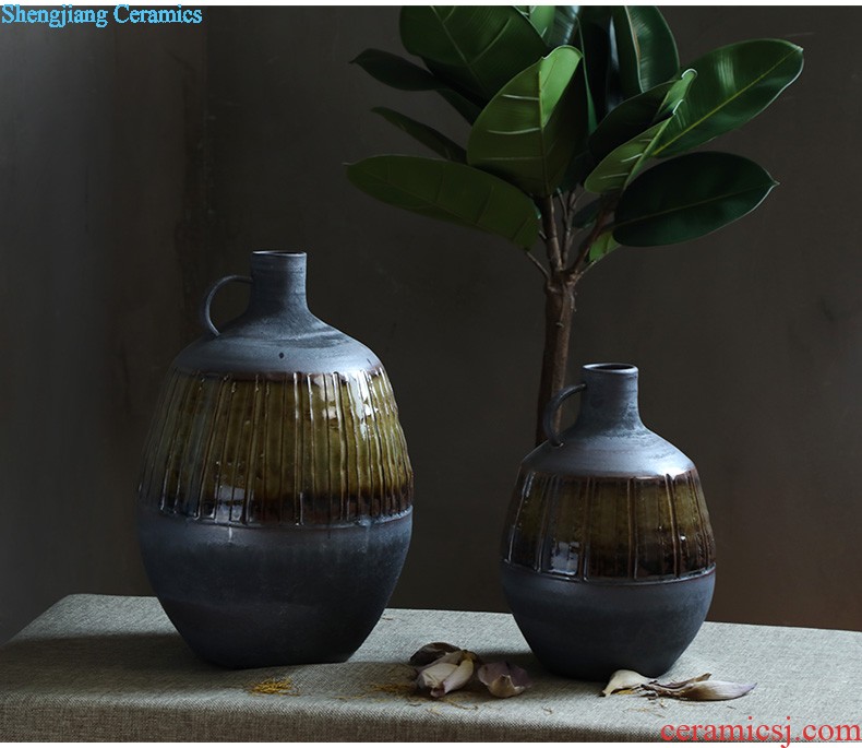 Jingdezhen ceramic vase furnishing articles sitting room porch hand-painted vases contracted household adornment style floor vase