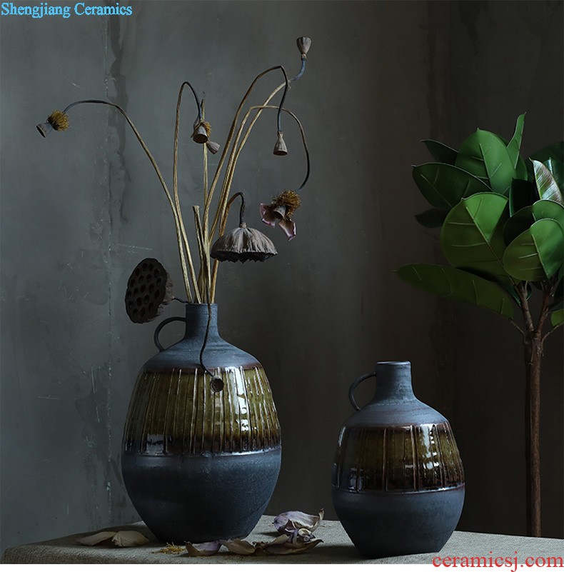 Jingdezhen ceramic vase furnishing articles sitting room porch hand-painted vases contracted household adornment style floor vase