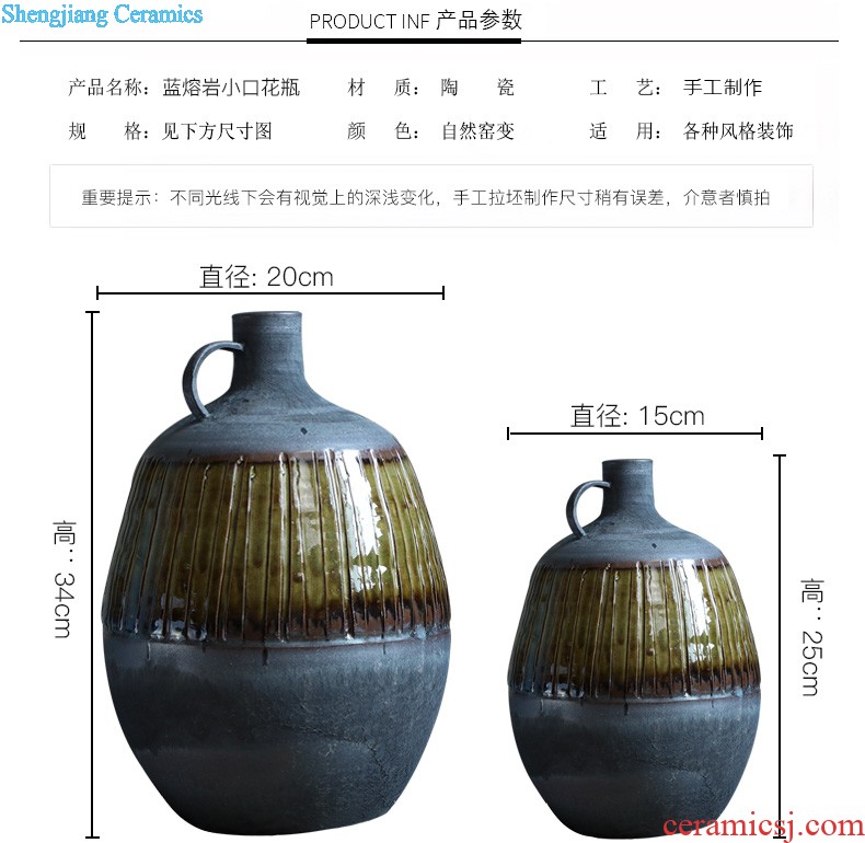 Jingdezhen ceramic vase furnishing articles sitting room porch hand-painted vases contracted household adornment style floor vase