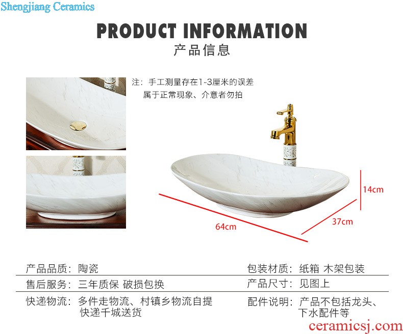 Post, qi jingdezhen hand-painted pillar basin ceramic art basin sink basin that wash a face Lotus pond fun