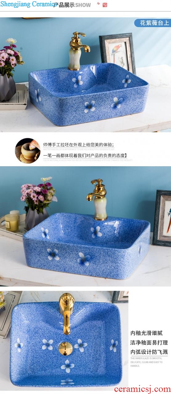 Ceramic lavatory American contracted the stage basin basin oval restoring ancient ways is China art basin sink household