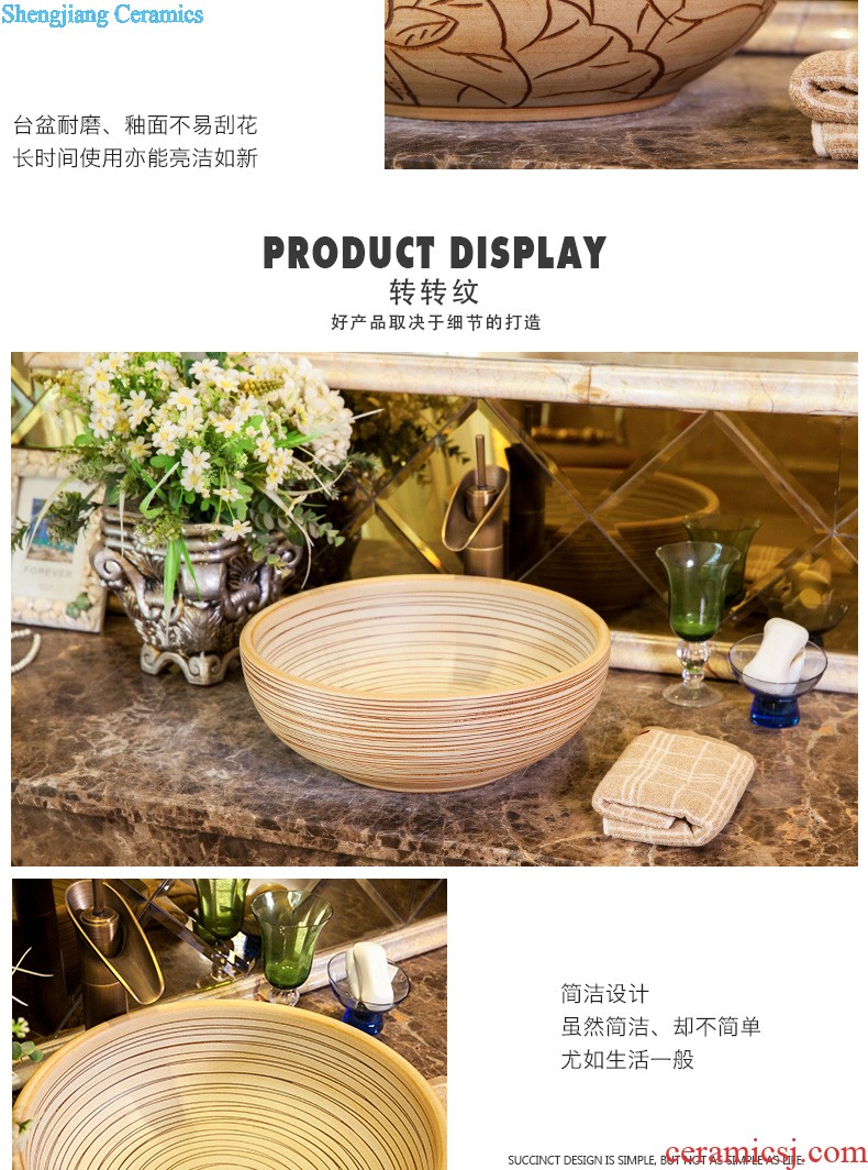 The stage basin sink ceramic art basin square lavatory toilet lavabo stage basin basin