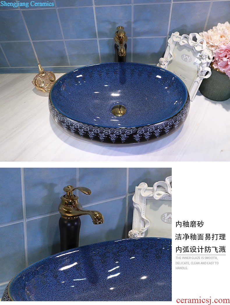 On the ceramic bowl square continental basin oval sink basin bathroom sink trumpet