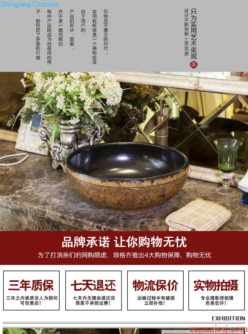 The stage basin sink ceramic art basin square lavatory toilet lavabo stage basin basin