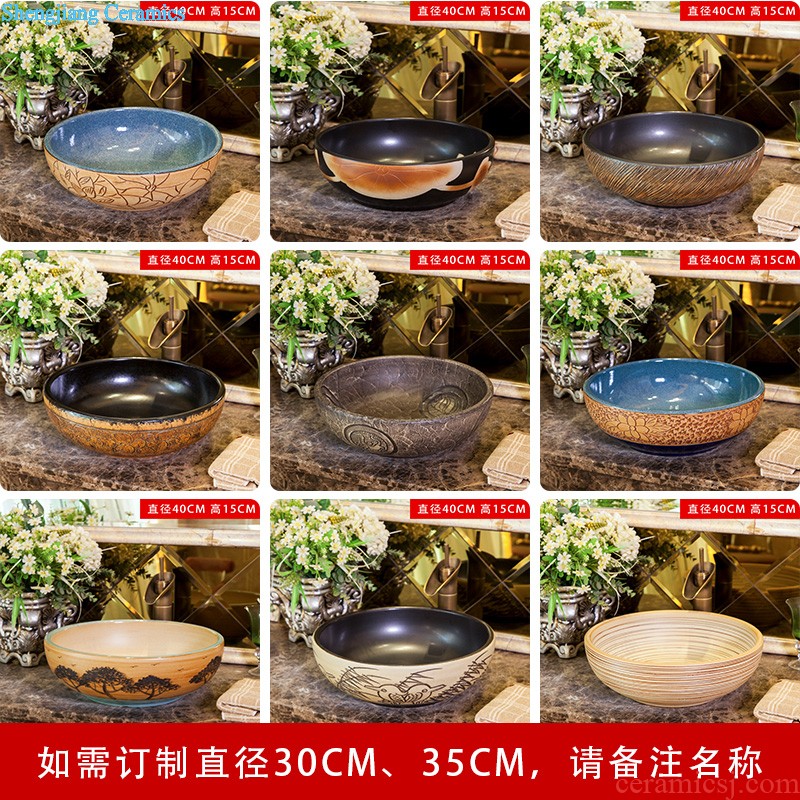 The stage basin sink ceramic art basin square lavatory toilet lavabo stage basin basin