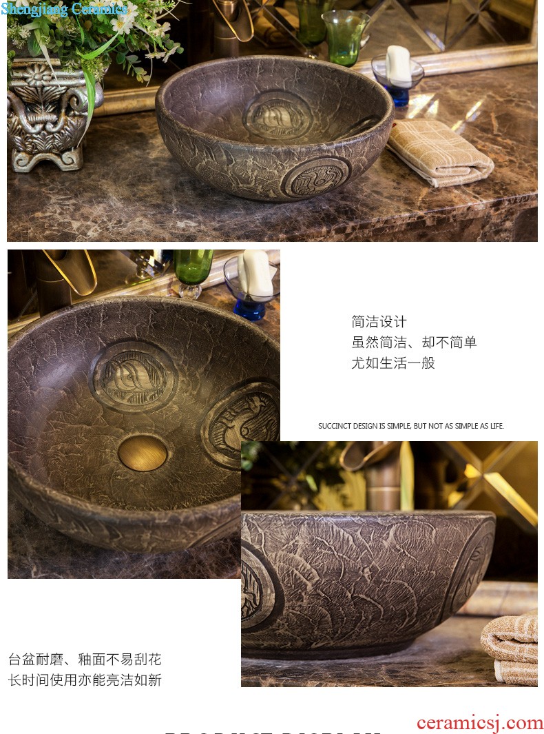 The stage basin sink ceramic art basin square lavatory toilet lavabo stage basin basin