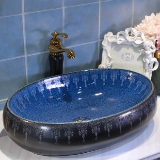 On the ceramic bowl square continental basin oval sink basin bathroom sink trumpet