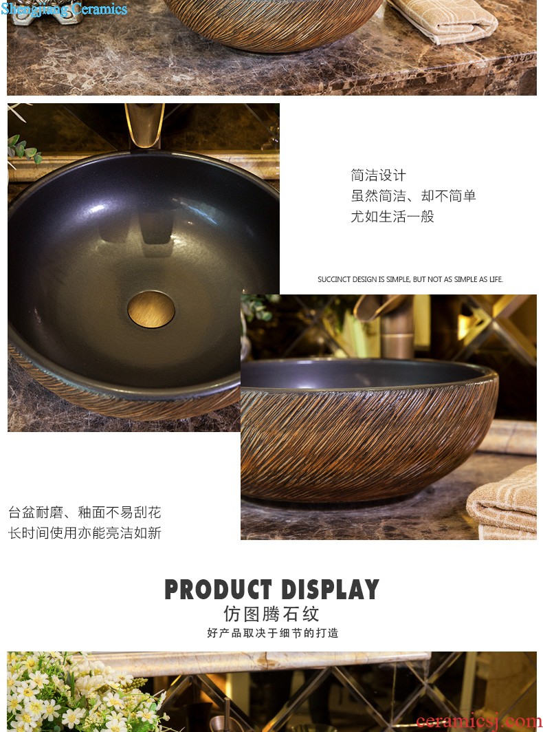 The stage basin sink ceramic art basin square lavatory toilet lavabo stage basin basin