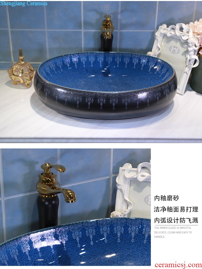 On the ceramic bowl square continental basin oval sink basin bathroom sink trumpet