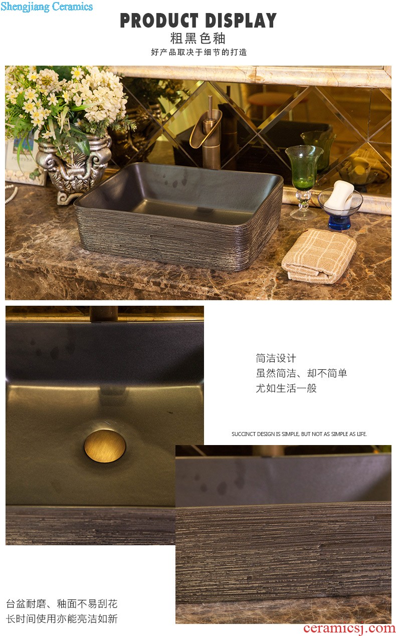 Sinks on the ceramic basin sink more rectangular ceramic art basin home European water basin