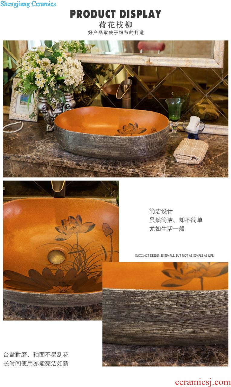 The stage basin on the sink basin ceramic art basin basin bathroom wash basin