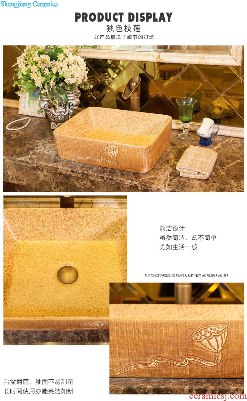 Sinks on the ceramic basin sink more rectangular ceramic art basin home European water basin