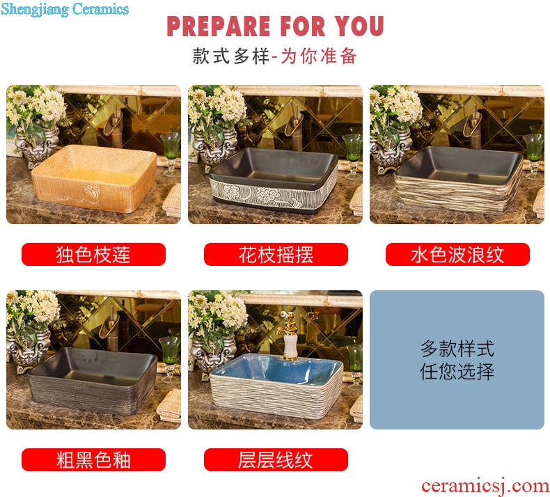 Sinks on the ceramic basin sink more rectangular ceramic art basin home European water basin