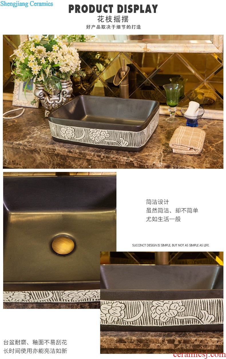 Sinks on the ceramic basin sink more rectangular ceramic art basin home European water basin