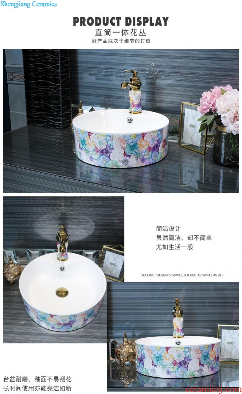 Europe type restoring ancient ways in the square on the ceramic basin household toilet lavabo oval face basin art outside