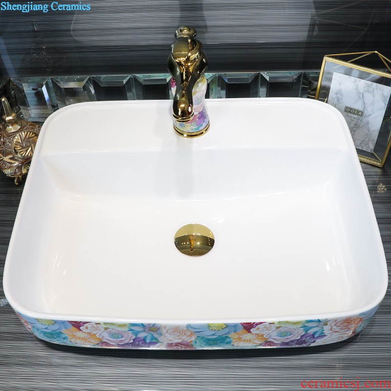 Europe type restoring ancient ways in the square on the ceramic basin household toilet lavabo oval face basin art outside