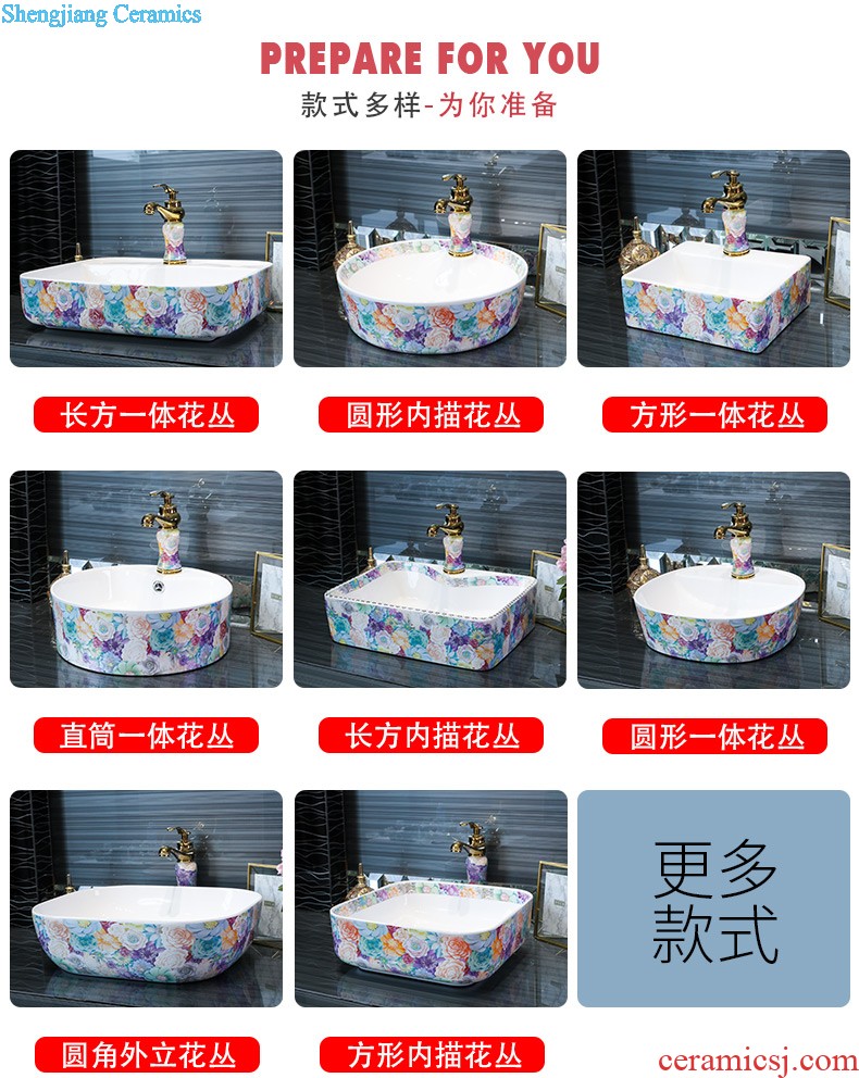 Europe type restoring ancient ways in the square on the ceramic basin household toilet lavabo oval face basin art outside