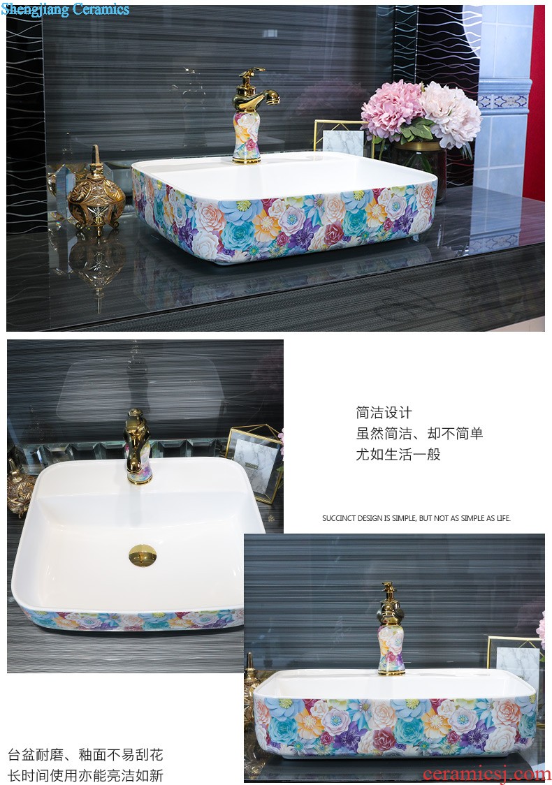 Europe type restoring ancient ways in the square on the ceramic basin household toilet lavabo oval face basin art outside