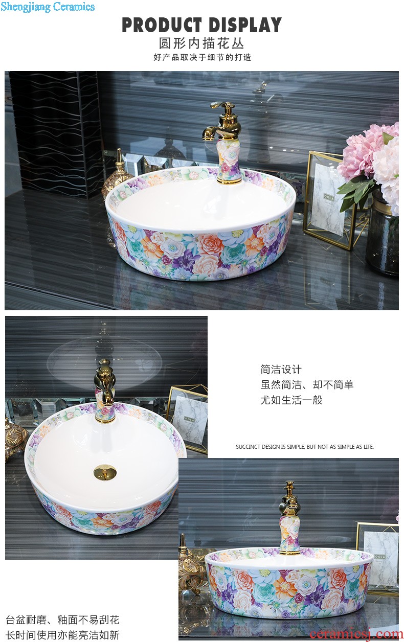 Europe type restoring ancient ways in the square on the ceramic basin household toilet lavabo oval face basin art outside