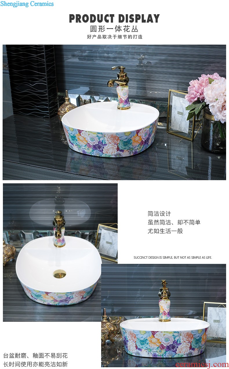 Europe type restoring ancient ways in the square on the ceramic basin household toilet lavabo oval face basin art outside