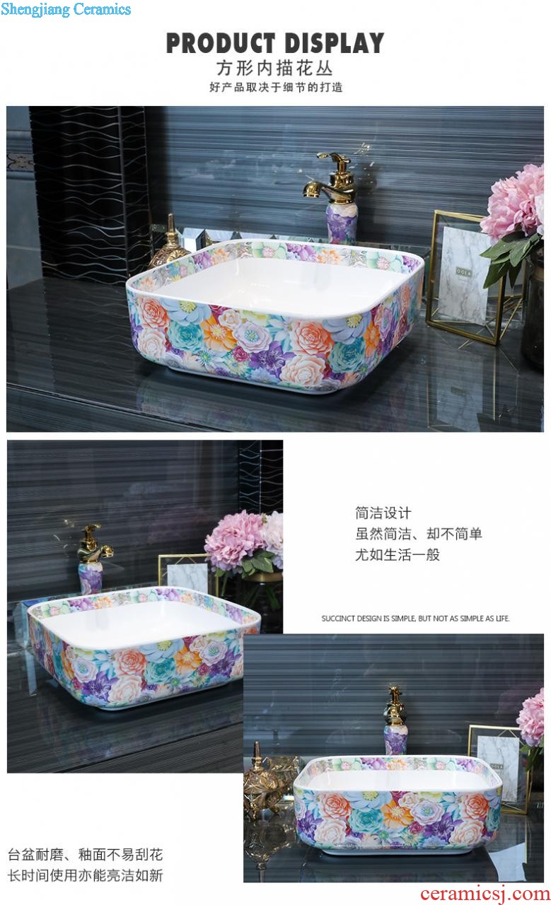 Europe type restoring ancient ways in the square on the ceramic basin household toilet lavabo oval face basin art outside