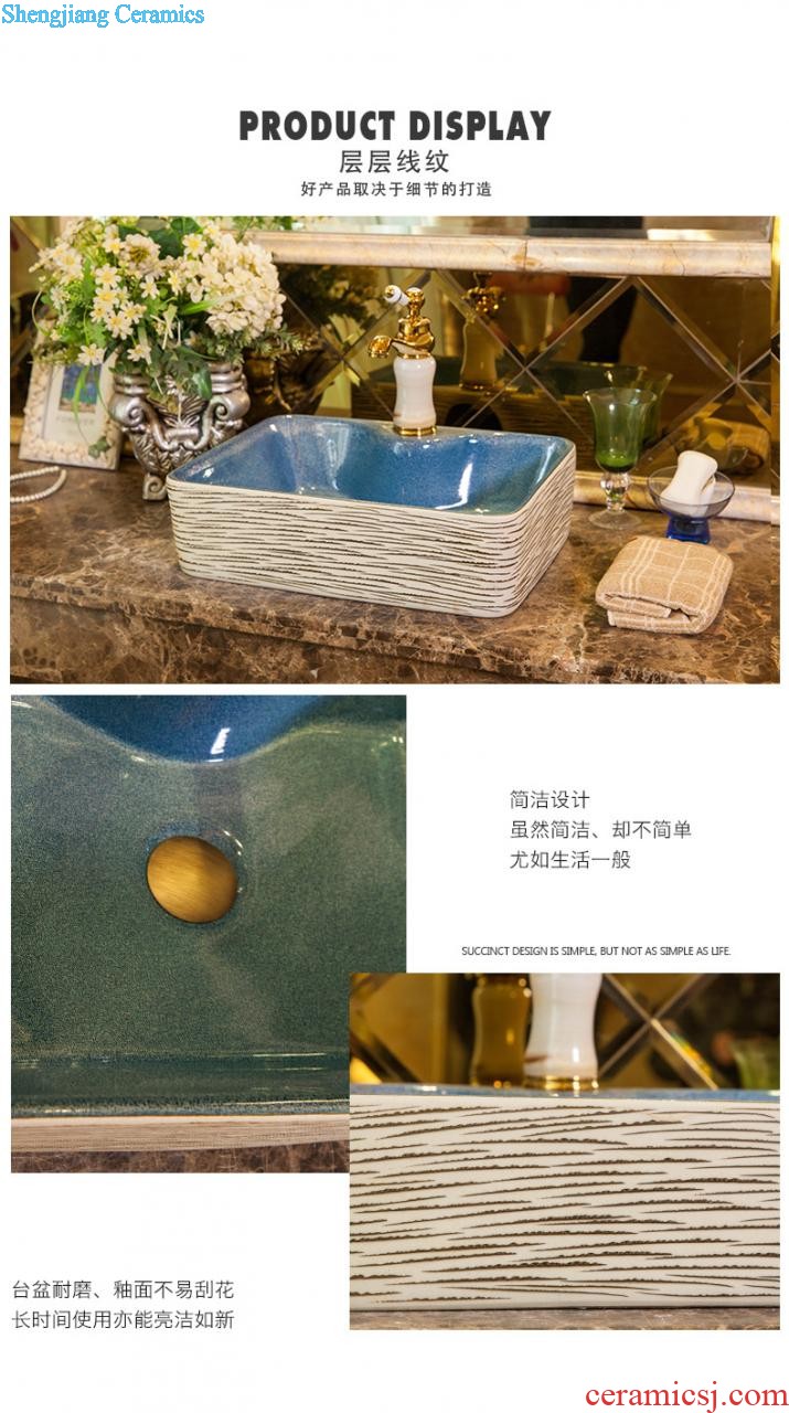 Sinks on the ceramic basin sink more rectangular ceramic art basin home European water basin