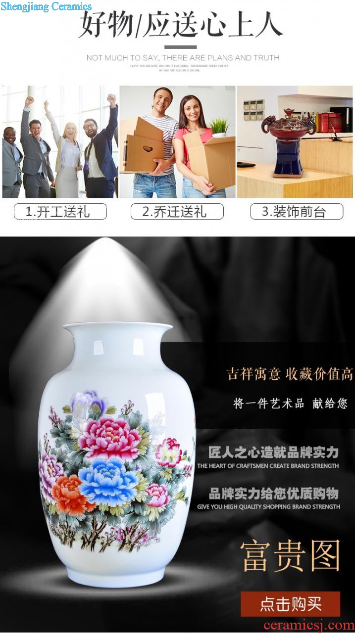 Jingdezhen ceramics furnishing articles large pu 'er tea box of blue and white porcelain pot tea cake tea box store POTS of tea