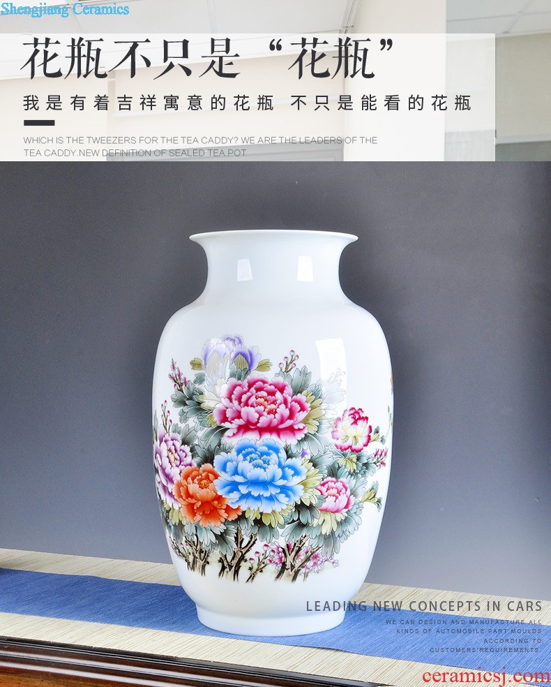 Jingdezhen ceramics furnishing articles large pu 'er tea box of blue and white porcelain pot tea cake tea box store POTS of tea