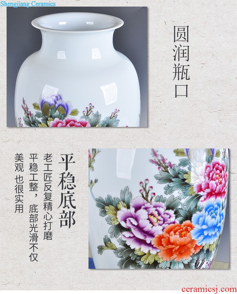 Jingdezhen ceramics furnishing articles large pu 'er tea box of blue and white porcelain pot tea cake tea box store POTS of tea