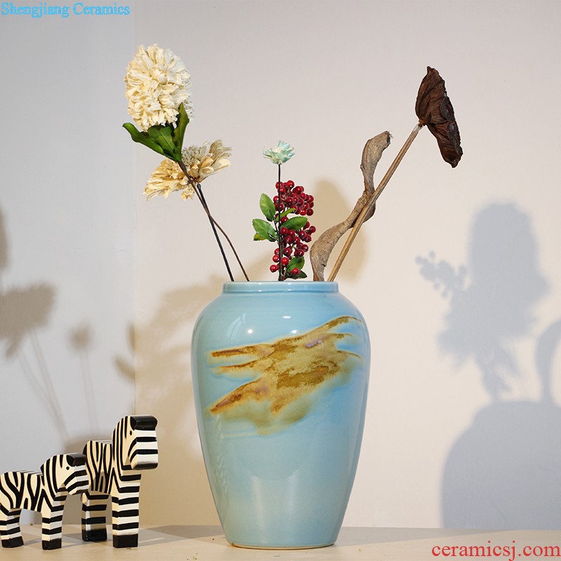 The vase study of contemporary and contracted sitting room adornment ceramic vase landing TV ark home decoration flower arranging furnishing articles