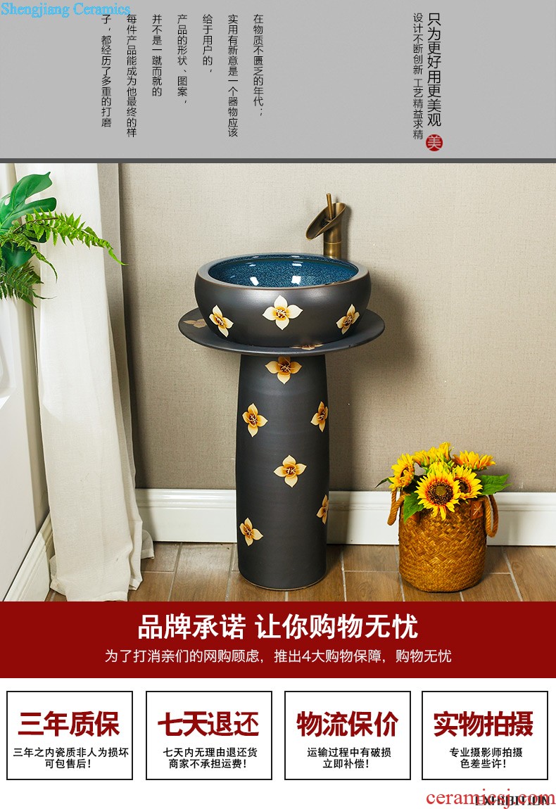 Stage basin elliptic toilet wash basin on the sink lavatory ceramic art basin basin of household