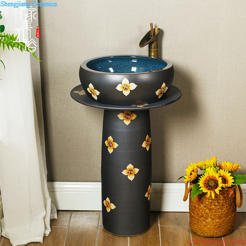 Stage basin elliptic toilet wash basin on the sink lavatory ceramic art basin basin of household