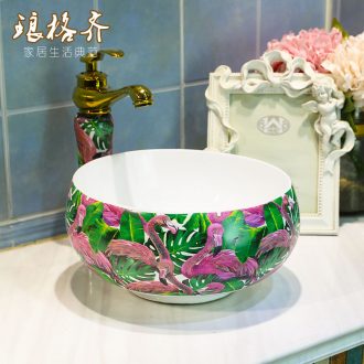 Koh larn, qi ceramic art basin mop mop pool ChiFangYuan one-piece mop pool size 35 cm xiangyun