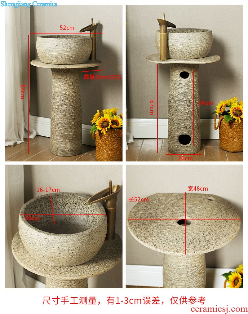 Post, vertical basin of wash one's toilet one pillar basin ceramic column type lavatory floor balcony