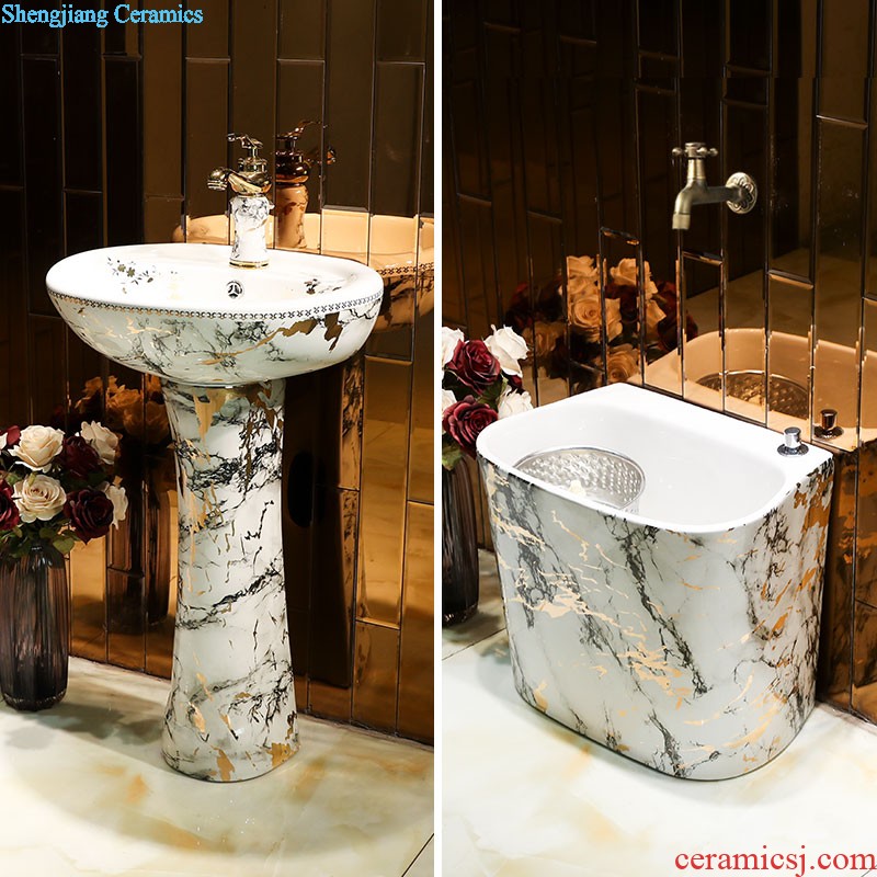 Koh larn, qi ceramic undercounter lavabo lavatory art basin of the basin that wash a face Taichung basin yellow phnom penh