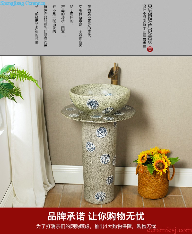 Lavabo ceramic column toilet bowl washing pool balcony sink lavatory toilet pillar landing