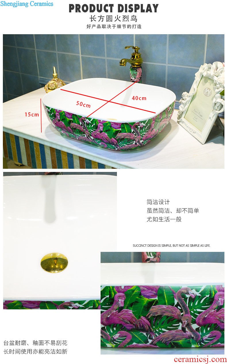 Koh larn, qi ceramic art basin mop mop pool ChiFangYuan one-piece mop pool size 35 cm xiangyun