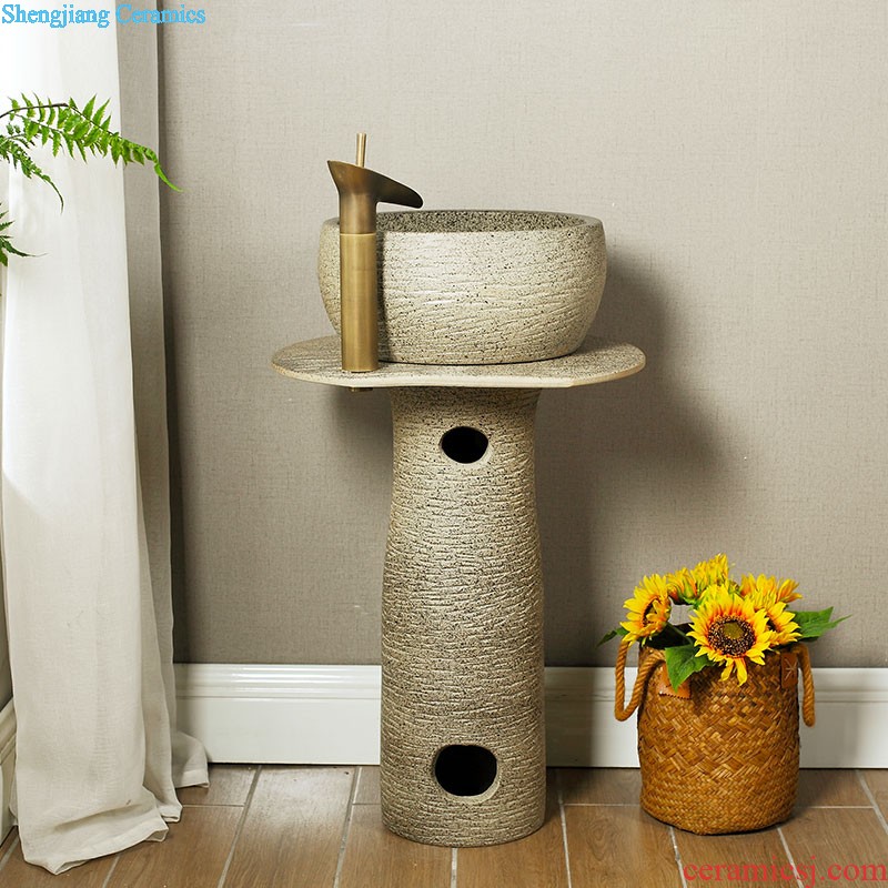 Post, vertical basin of wash one's toilet one pillar basin ceramic column type lavatory floor balcony