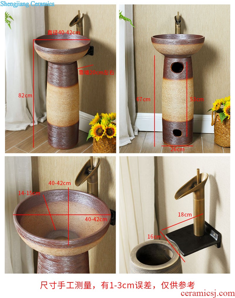 M ceramic pillar lavabo one balcony column type lavatory floor toilet basin sink